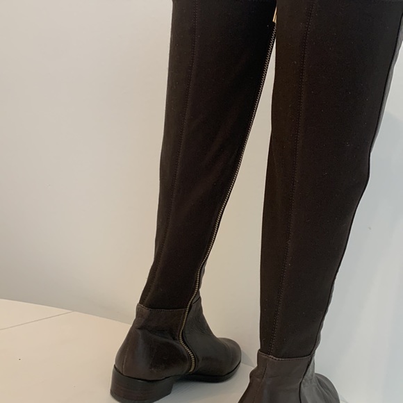Michael Kors Brown Leather Tall Boots - size 6 - like new! - Picture 4 of 14
